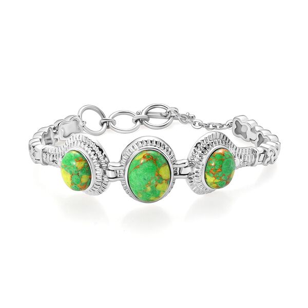 Gr&uuml;nes T&uuml;rkis 18cm Armband - 17,65 ct.