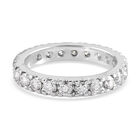 88 Facetten Moissanit-Ring, 925 Silber platiniert  ca. 1,32 ct image number 5