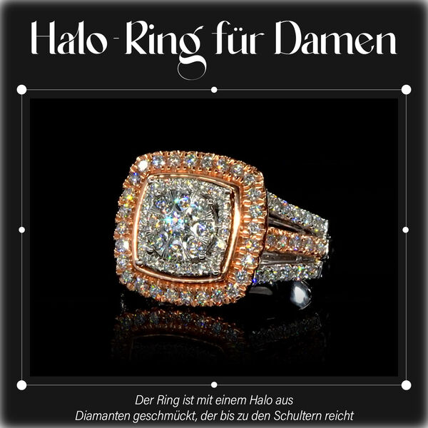 New York Kollektion- P1 GH Diamant Ring in 585 Weiß- und Gelbgold - 1,50 ct. image number 2