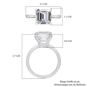 LUXURIANT IGI zertifizierter VS-GH Labor Diamant Ring in 950 Platin - 5 ct.
