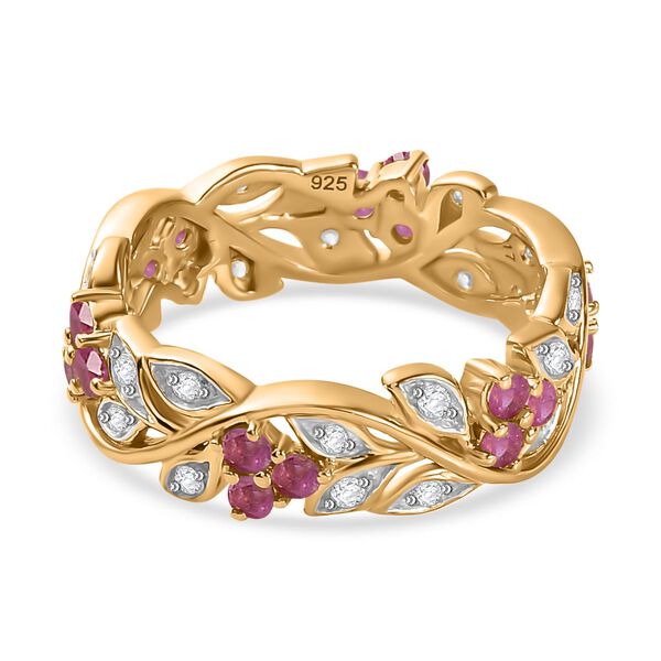 ALLORO AA afrikanischer Rubin und Zirkon-Ring - 1,31 ct. image number 6