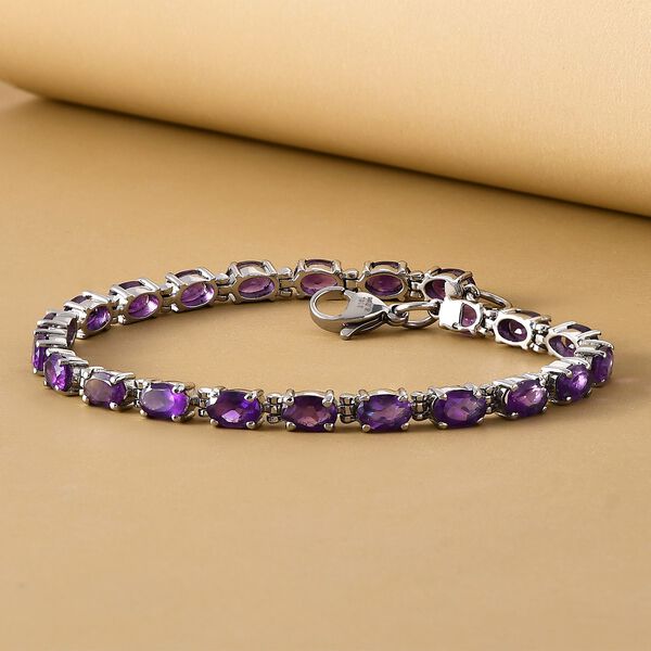 Afrikanisches Amethyst-Armband, 19 cm - 9,28 ct. image number 2