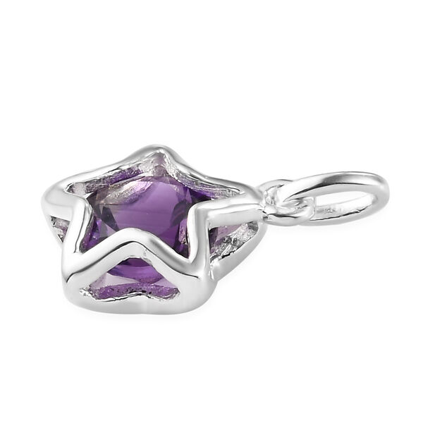 Afrikanischer Amethyst Stern-Anh&auml;nger, 925 Silber ca. 1,16 ct image number 4