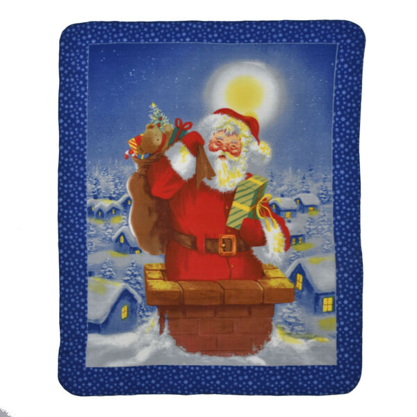 Fleecedecke mit Weihnachtsmuster, Mehrfarbig image number 1