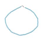 Blauer Howlit Halskette ca. 45 cm 925 Silber ca. 61,00 ct.