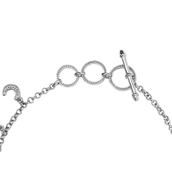 Mehrfarbig Saphirr-Armband, ca. 19 cm, 925 Silber platiniert ca. 5.44 ct image number 4