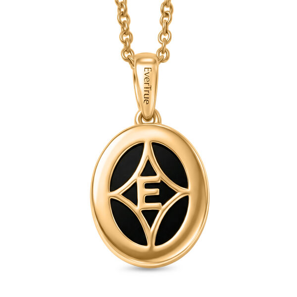 EverTrue AA schwarzer Glasachat Anh&auml;nger mit 50cm Kette - 6 ct. image number 4