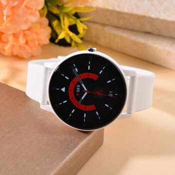 HiWatch Plus Smartwatch Wei&szlig; Bluetooth 5.3, TFT-Display, Herz- & Gesundheitsmonitoring, iOS und Android-kompatibel