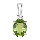 Peridot Anhänger 925 Silber rhodiniert ca. 1.33 ct