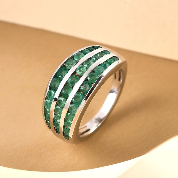 Premium Kagem sambischer Smaragd-Ring -1,40 ct. image number 2