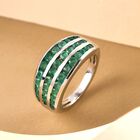 Premium Kagem sambischer Smaragd-Ring, 925 Silber platiniert  ca. 1,40 ct image number 1
