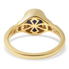 Masoala Saphir und Zirkon-Ring, 925 Silber vergoldet, 3,45 ct. image number 4