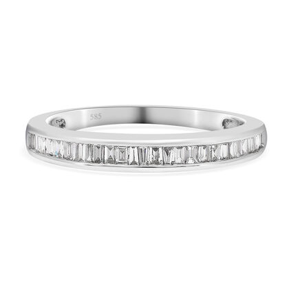 Diamant-Ring, SGL zertifiziert I1 G-H, 585 Wei&szlig;gold (Gr&ouml;&szlig;e 21.00) ca. 0,50 ct