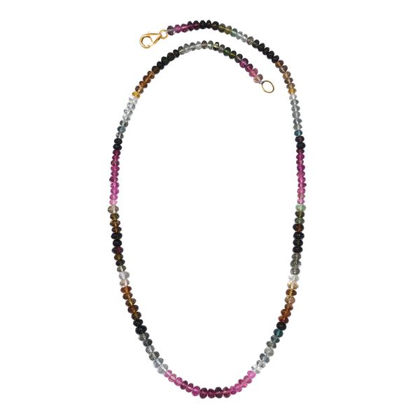 AAA Multi-Turmalin 45cm Halskette in 585 Gold - 75 ct. image number 3