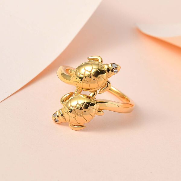 GP Sea Life Kollektion-Diamant und Kanchanaburi blauer Saphir Ring image number 2