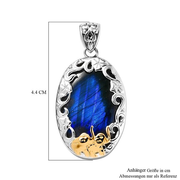 AAA Labradorit Anh&auml;nger - 32,73 ct. image number 7