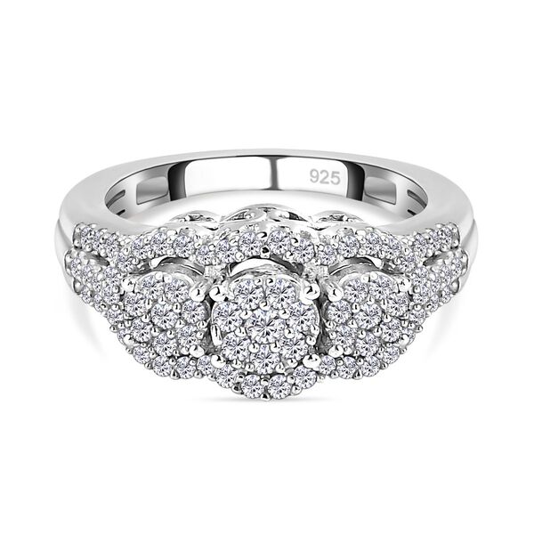 Wei&szlig;er Diamant-Ring - 0,50 ct.