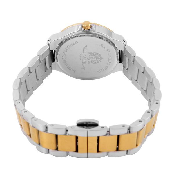 William Hunt - Moissanit japanisches Uhrwerk zweifarbige Uhr- 0,20 ct. image number 5