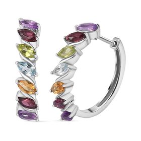 Multi-Edelstein Ohrringe - 3,56 ct.