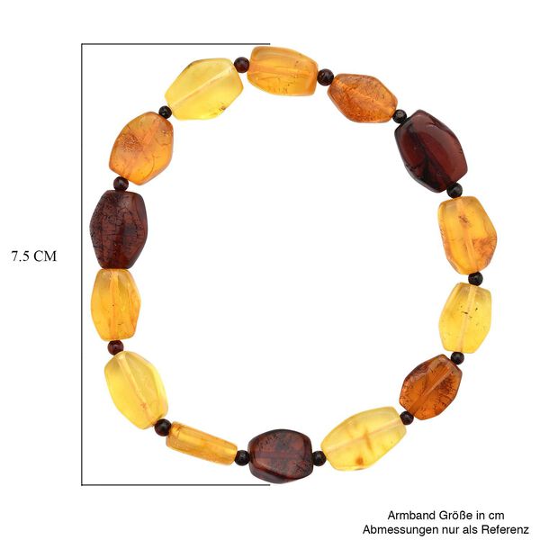 Flexibles, nat&uuml;rliches baltisches Bernstein Armband image number 3