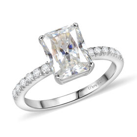 D joy Moissanit Ring 925 Silber rhodiniert (Größe 19.00) ca. 2.67 ct