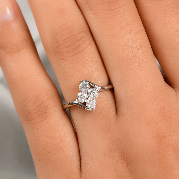 Moissanit floraler Ring, image number 3