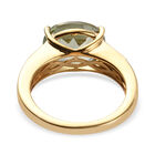 Prasiolite und Zirkon Ring 925 Silber vergoldet  ca. 3,62 ct image number 5