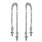 Kreuz Ohrhänger, 925 Silber, ca. 1,70g