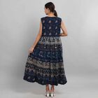 100% Baumwolle ärmelloses Kleid, Mandala Muster, Einheitsgröße, Blau image number 2