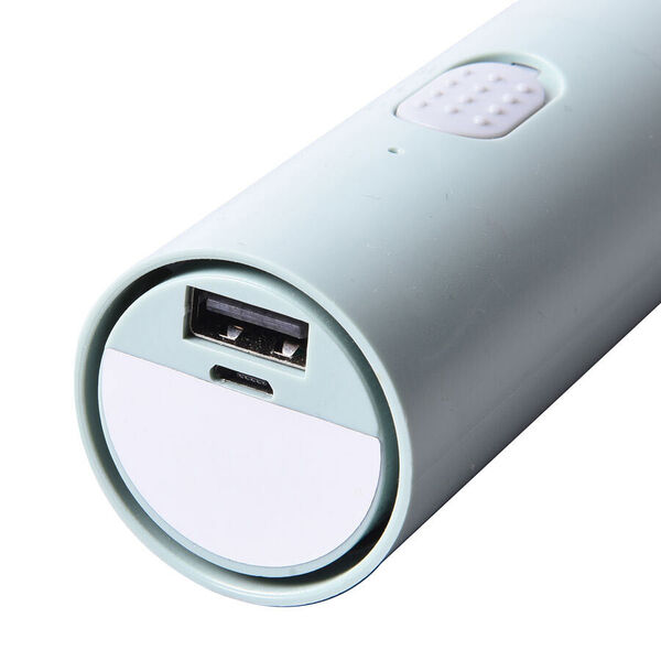 Tragbarer und wiederaufladbarer Mini-Ventilator mit Powerbank, Grau image number 6