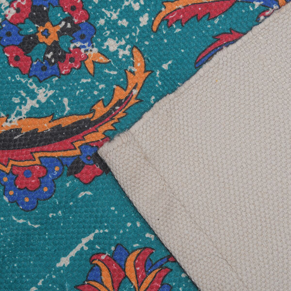 Gewebter Teppich mit Digitaldruck, Gr&uuml;n image number 6