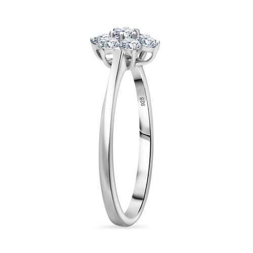 LUXURIANT DIAMOND - Lab Grown Diamant SI-GH SGL zertifiziert Ring 925 Silber rhodiniert (Größe 17.00) ca. 0.50 ct image number 4