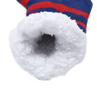 2er-Set - 2 Paar rutschfeste Haus Socken mit warmem Sherpa Futter, Einheitsgröße Weihnachtsmotiv, Rot und Dunkelblau  image number 3