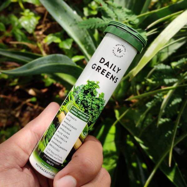 Wellbeing Nutrition, 15 Brausetabletten, Daily Greens image number 1