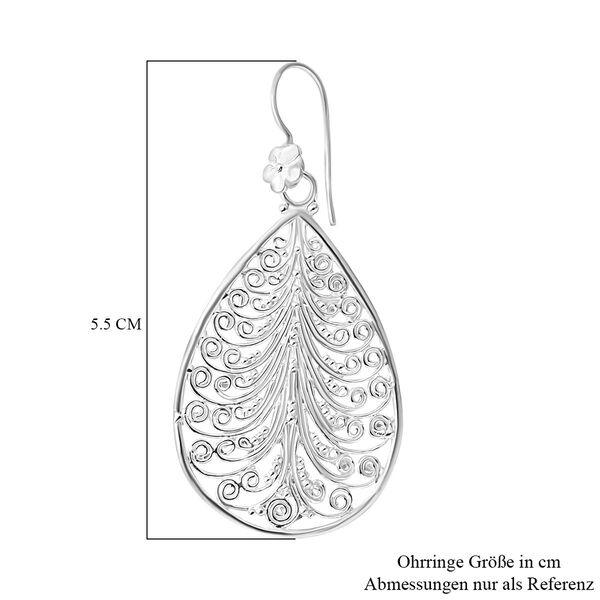 Royal Bali Kollektion - 925 Silber Ohrringe image number 4