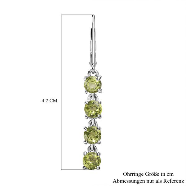 Peridot Ohrringe 316L Edelstahl ca. 2.99 ct image number 5