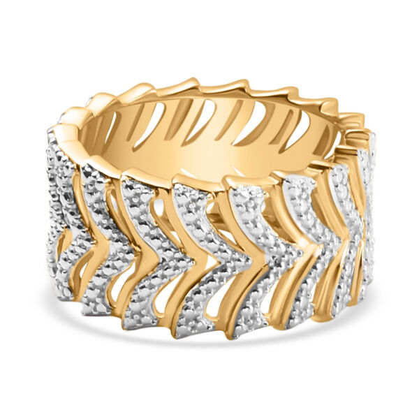 EVER TRUE Weißer Diamant Ring Nickelfreies Messing (Größe 19.00) image number 0