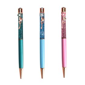 LIVMORE 3er-Set Kugelschreiber mit 3 blauen Tinten und Geschenkbox, Petrol, blau und rosa, 14x1cm LIVMORE 3er-Set Kugelschreiber mit 3 blauen Tinten und Geschenkbox, Petrol, blau und rosa, 14x1cm