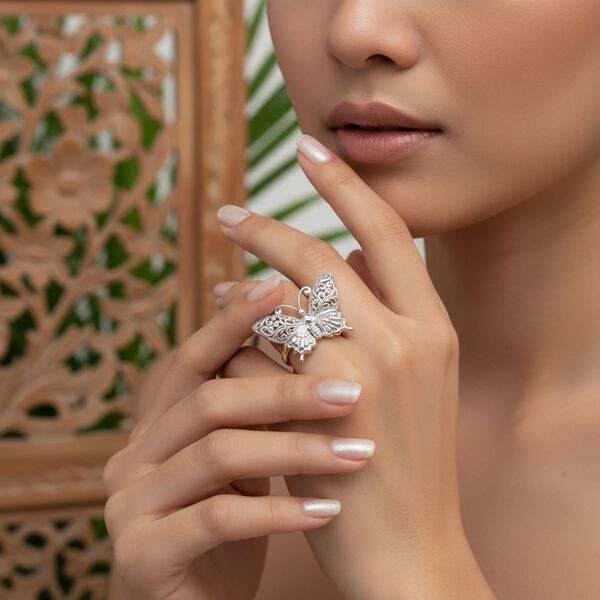 D'Joy 925 Silber Ring (Gr&ouml;&szlig;e 17.00) ca. 6,52g image number 2