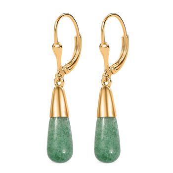 Gr&uuml;ne Aventurin Ohrringe - 6,69 ct.