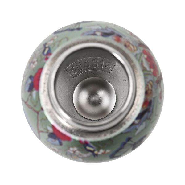 Doppelwandige Edelstahl-Trinkflasche, 260ml, Pfauenmotiv image number 4