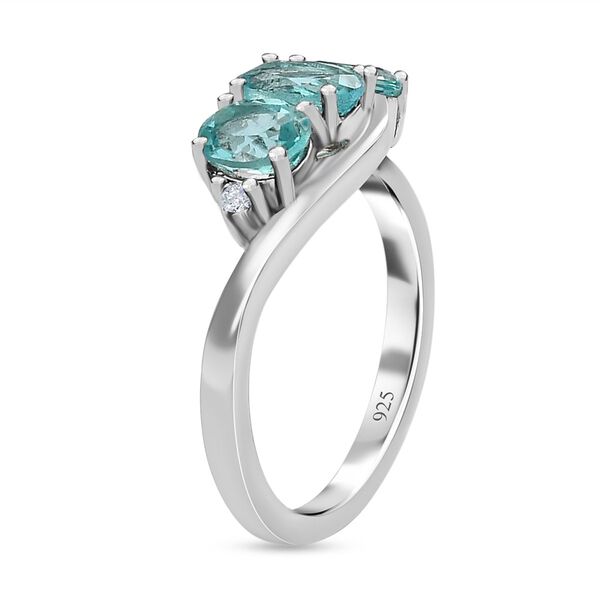 Minz Apatit und Zirkon Trilogie Ring - 1,31 ct. image number 4