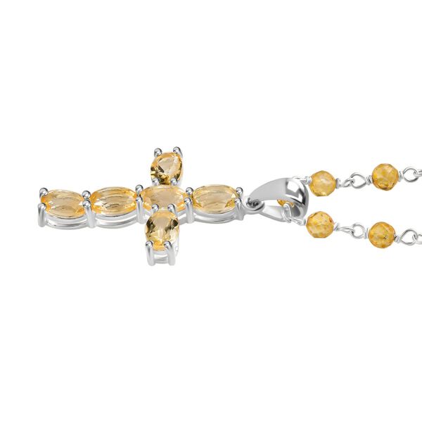 Citrin Kreuz Halskette - 16,24 ct. image number 4