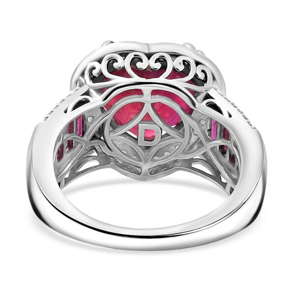D'Joy AA Afrikanischer Rubin und Moissanit Ring - 10,80 ct. image number 6