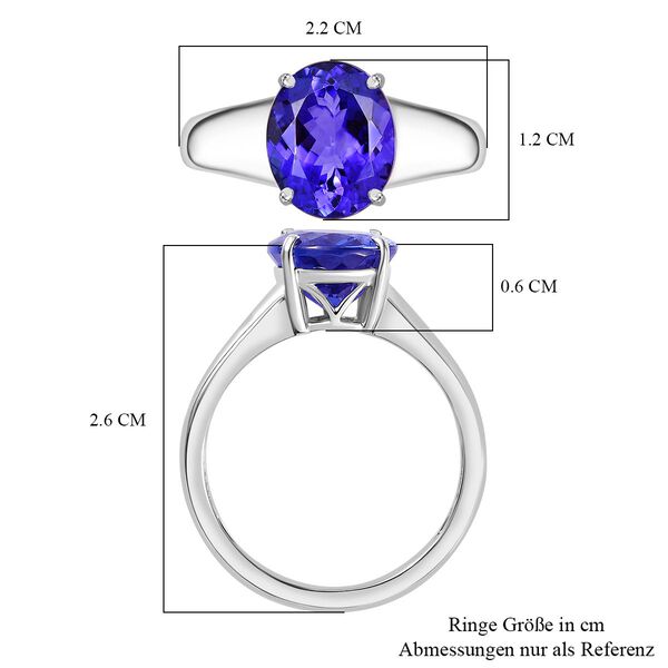 RHAPSODY AAAA Tansanit Ring in 950 Platin - 4,40 ct. image number 5