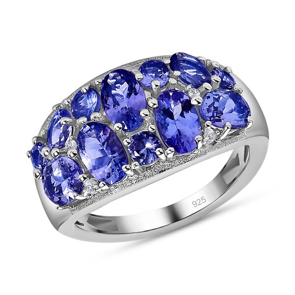 Tansanit und Zirkon Ring - 2,58 ct. image number 4