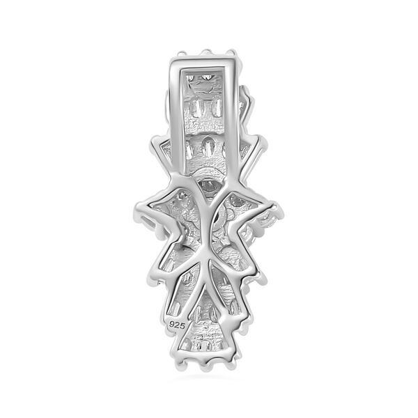 Moissanit Ballerina Anh&auml;nger, 925 Silber rhodiniert - 1,11 ct. image number 5