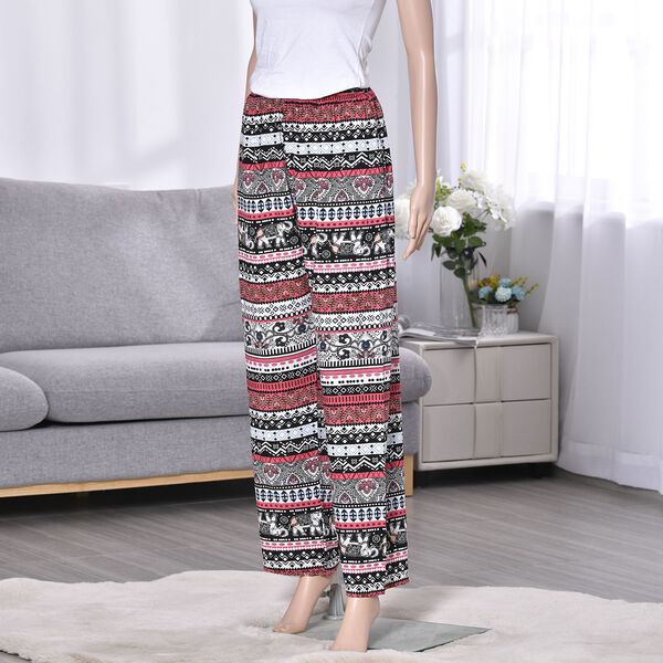 Hose für Damen, Rosa und schwarz image number 3