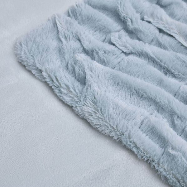 Super weich: Plissierte Luxus Decke mit Mikroflannel-Futter, 150x200 cm, T&uuml;rkis image number 4