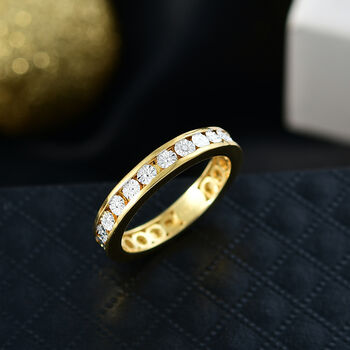 EVER TRUE Wei&szlig;er Diamant Ring Nickelfreies Messing (Gr&ouml;&szlig;e 20.00)